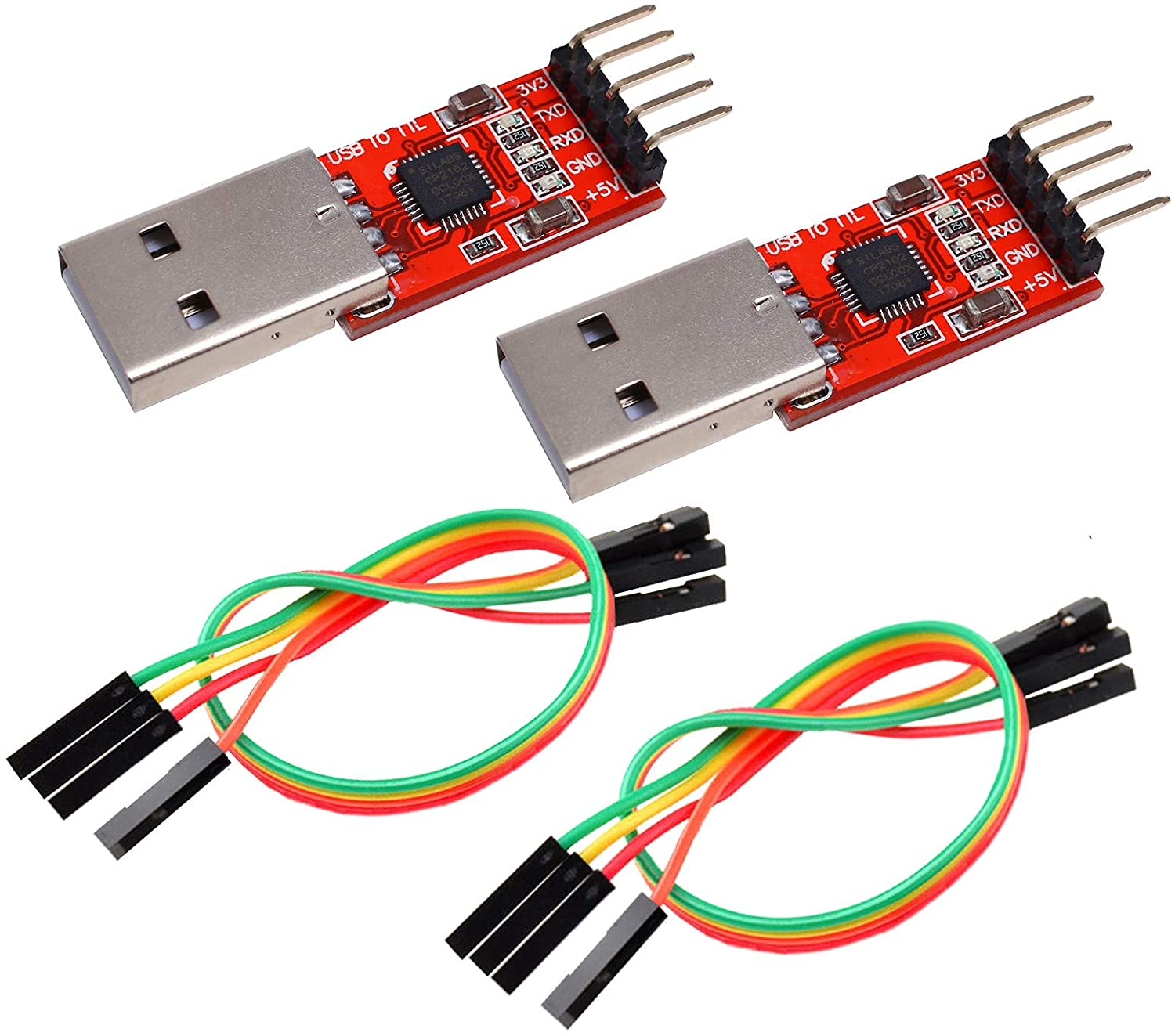 IZOKEE CP2102 Module USB to TTL 5PIN Serial Converter Adapter Module Downloader for UART STC (the one I purchased)